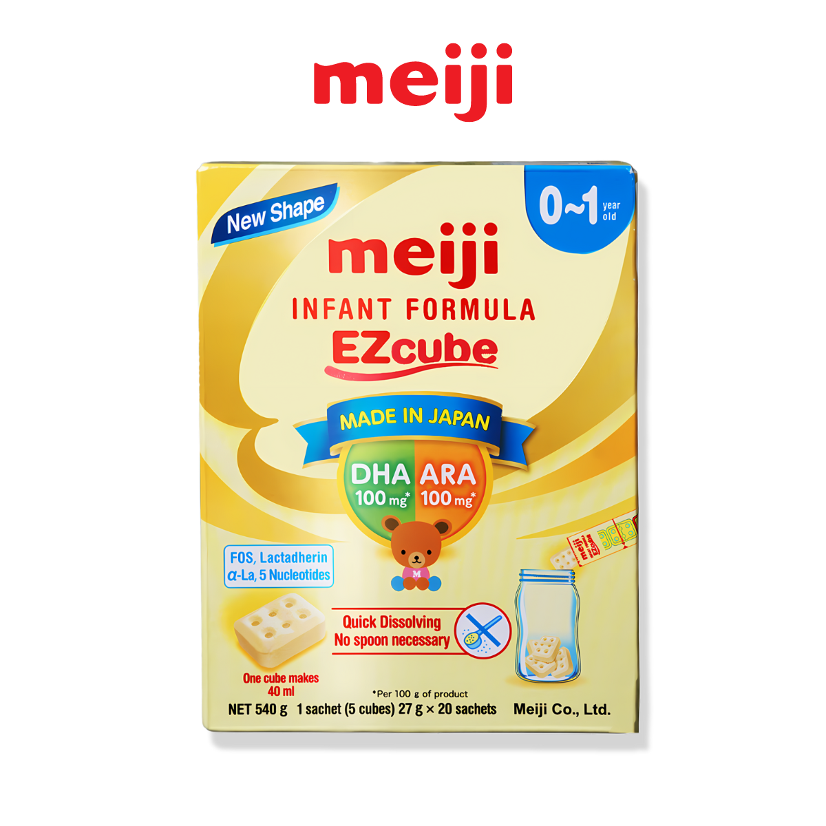 Sữa Meiji thanh Infant Formula 540g (0-12 tháng)