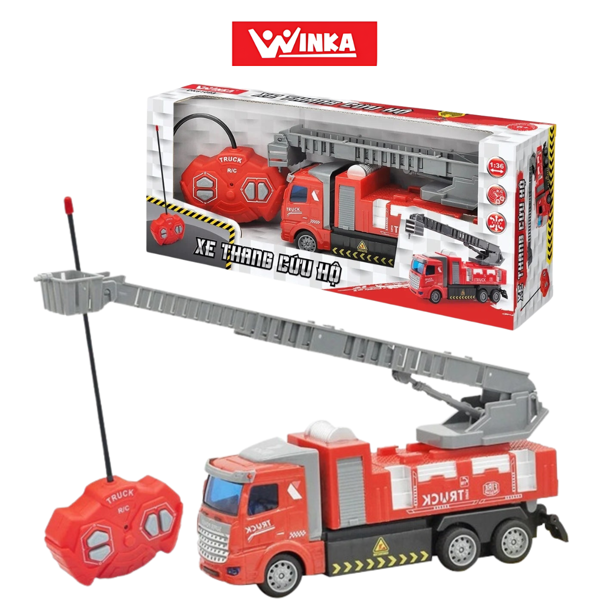 Xe điều khiển từ xa thang cứu hộ Winka