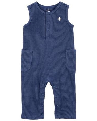  Bodysuit Liền Quần Dài Bé Trai Màu Xanh Tím Carter's 0-24M 