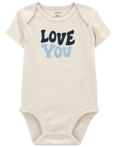  Bodysuit Liền Quần Cho Bé Màu Ngà Chữ Love You Carter's 0-24M 