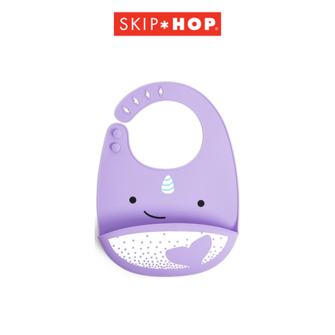  Yếm Ăn Dặm Silicon Kỳ Lân Biển Đáng Yêu Zoo Skip Hop 