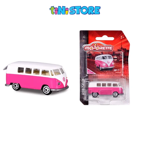  212052010051 Xe Mô Hình MAJORETTE VW T1 Bus - Pink Version 