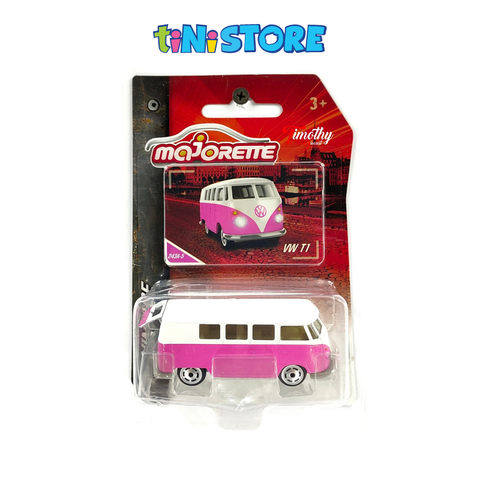  212052010051 Xe Mô Hình MAJORETTE VW T1 Bus - Pink Version 