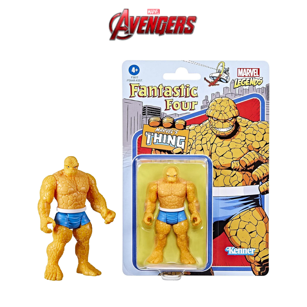 Đồ chơi siêu anh hùng Legends Retro Fantastic Four 9.5 cm Avengers