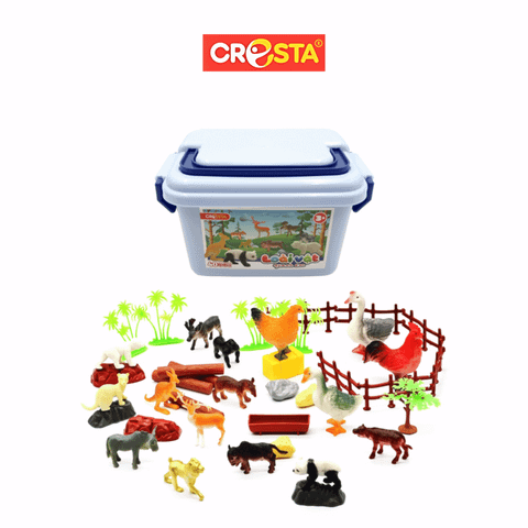  Loài vật quanh em - Set 40 con vật và phụ kiện Cresta 