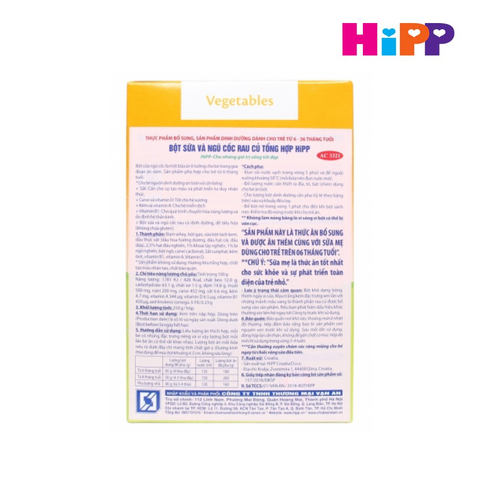  Bột sữa và ngũ cốc rau củ tổng hợp HiPP 250g 