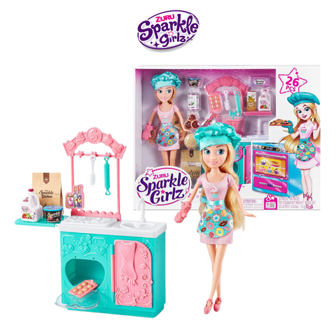  Bộ đồ chơi búp bê làm bánh Sparkle Girlz 