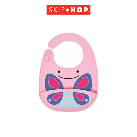  Yếm ăn dặm silicone Zoo Skip Hop - Bướm 