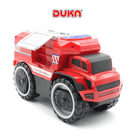  Xe cứu hỏa kết hợp ánh sáng và âm thanh Duka 
