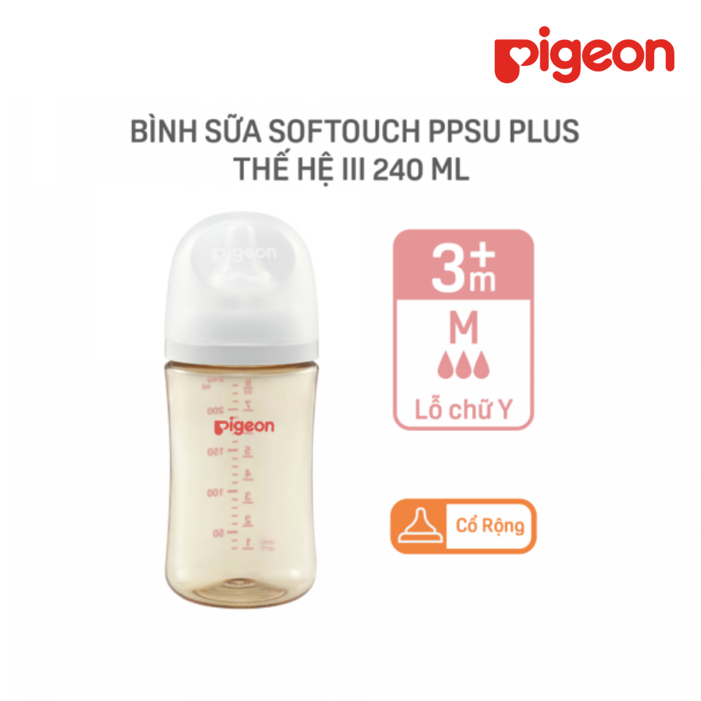 Bình sữa Softouch PP Plus WN3 240ml (M)