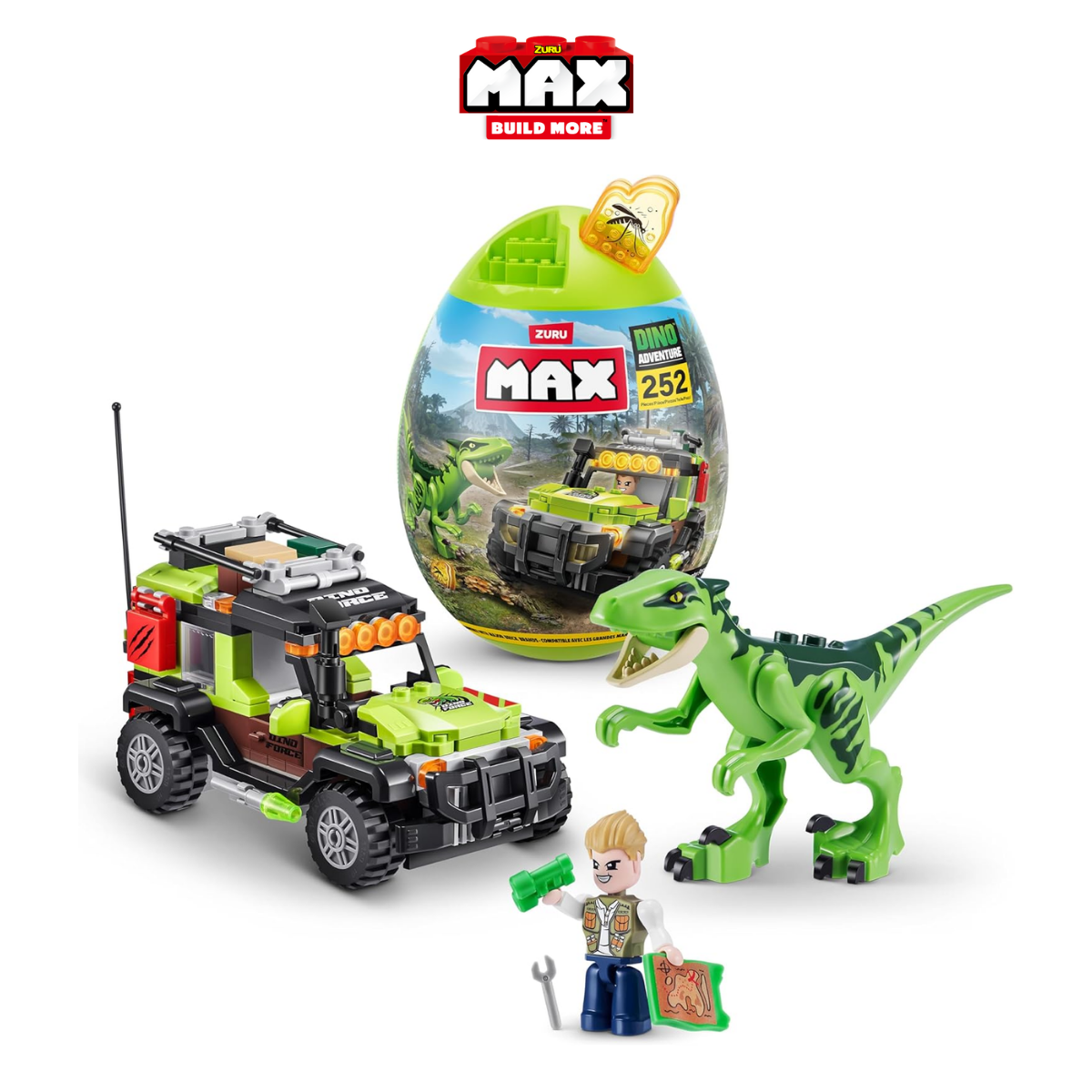 Đồ chơi trứng lắp ráp Zuru Max Build More 252 mảnh