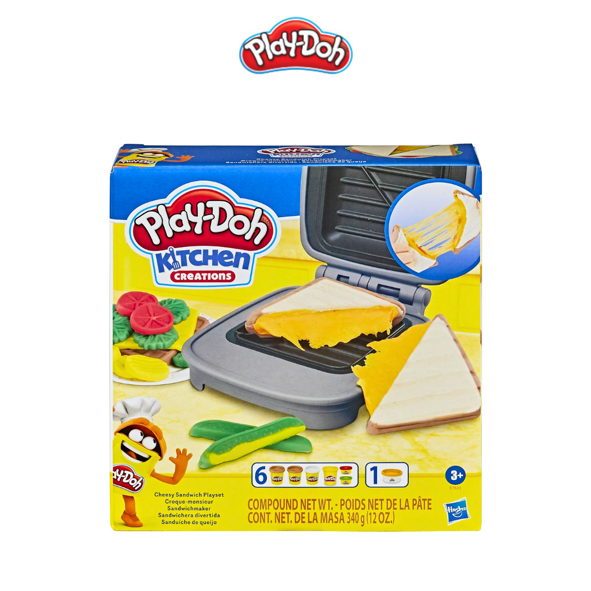 Bộ đồ chơi đất nặn làm bánh sandwich Play-doh