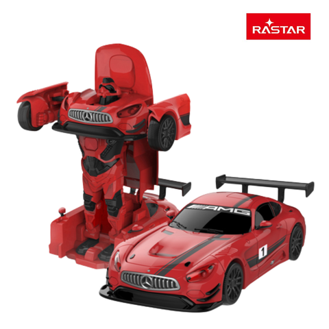  Đồ chơi xe chạy trớn biến hình Robot 1:32 Mercedes Benz Rastar 
