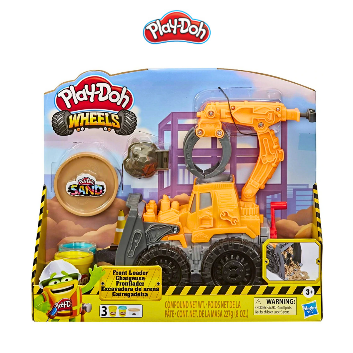 Bộ đồ chơi đất nặn xe công trường kèm cát động lực Play-Doh