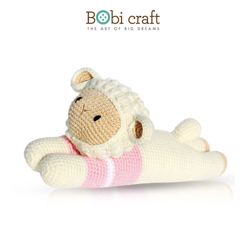  Thú bông len Bobicraft nàng Cừu Barbra lười 