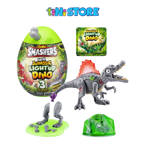  Đồ chơi trứng khủng long Jurassic phát sáng bí ẩn Smashers S1 - cỡ nhỏ 