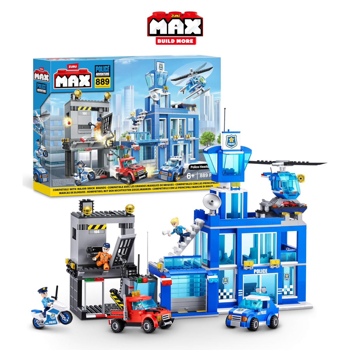 Đồ chơi lắp ráp trạm cảnh sát 889 mảnh Max Build More