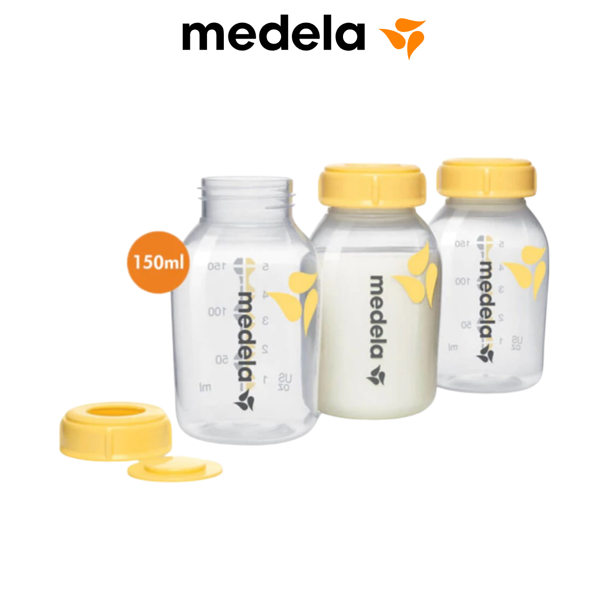 Bộ trữ sữa (3 bình) 150ml Medela