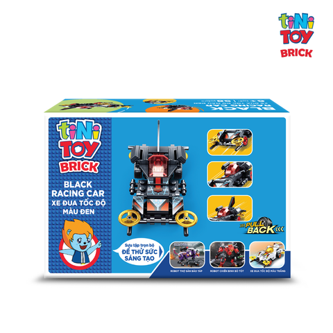  Đồ chơi lắp ráp xe đua tốc độ màu đen tiNiToy Brick (58pcs) 