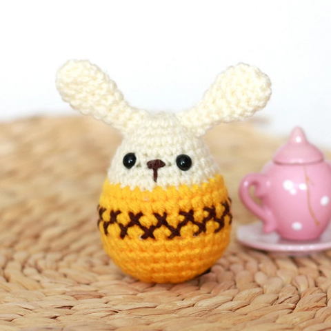  Thú bông len Bobicraft Thỏ Trứng Vàng size S 