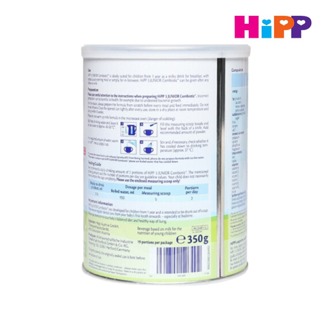  Sữa bột công thức HiPP 3 Organic Combiotic 350g 