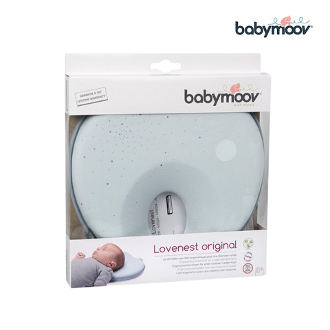  Gối chống bẹt đầu Lovenest Babymoov (màu xanh lơ) 