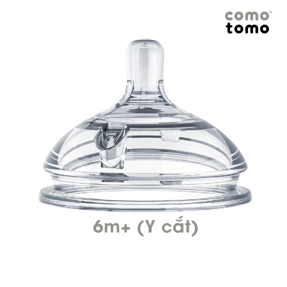 Bộ 2 núm ti silicone Y cut (6m+) Comotomo