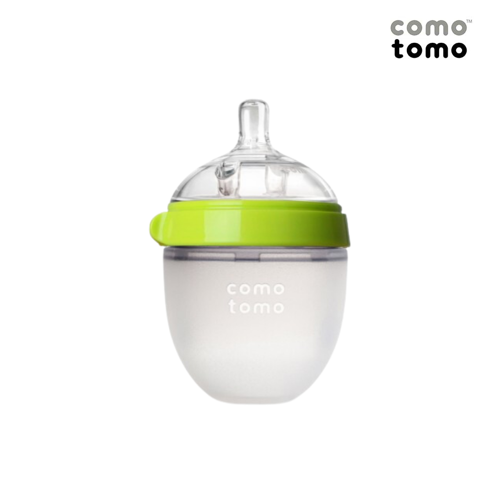Bình sữa silicone Comotomo 150ml - Xanh