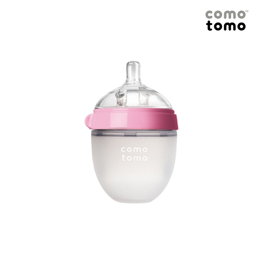 Bình sữa silicone Comotomo 150ml - Hồng