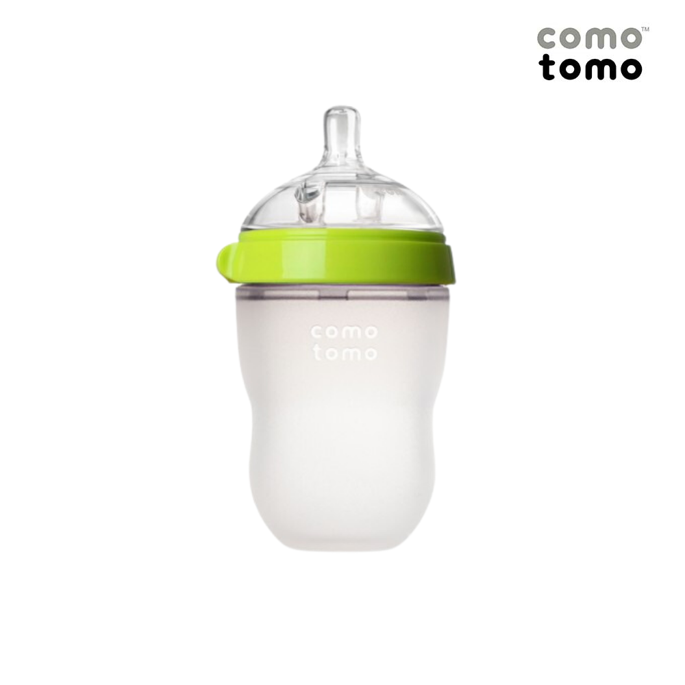 Bình sữa silicone Comotomo 250ml - Xanh