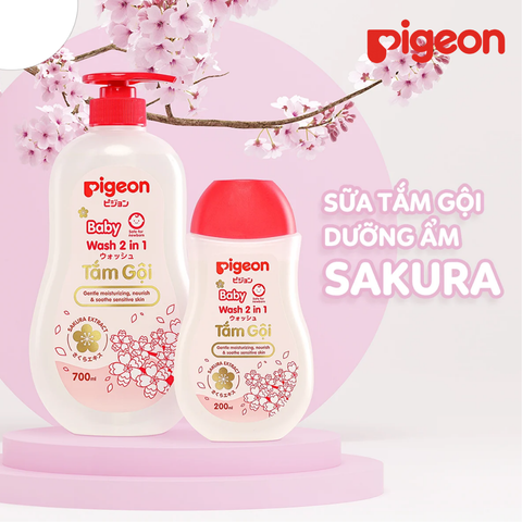  Tắm gội 2 trong 1 chiết xuất Sakura 200ml 