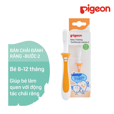  Bàn chải đánh răng (baby training toothbrush) bước 2 cam 