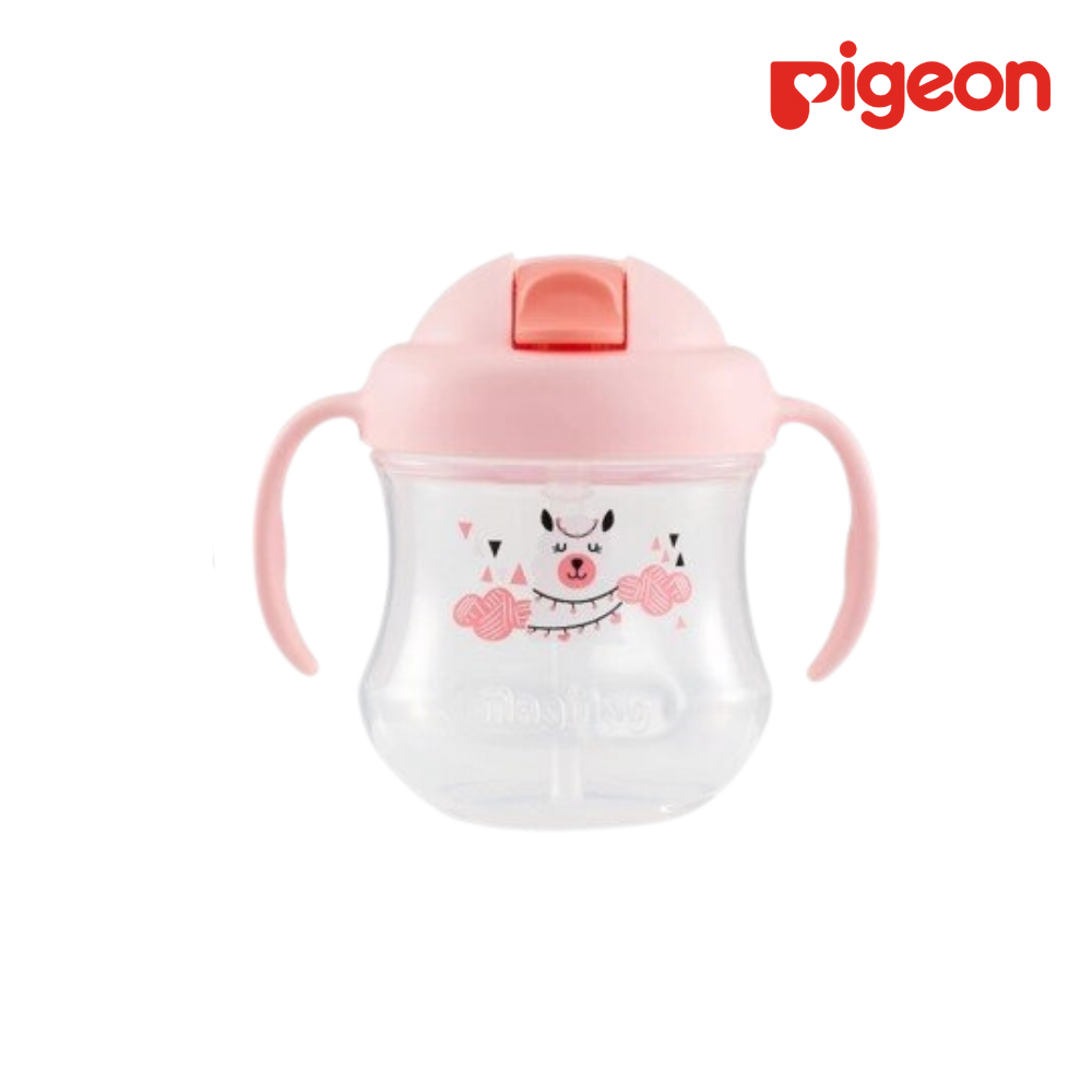Ly Magmag ống hút Pigeon 200ml 2021 Màu hồng