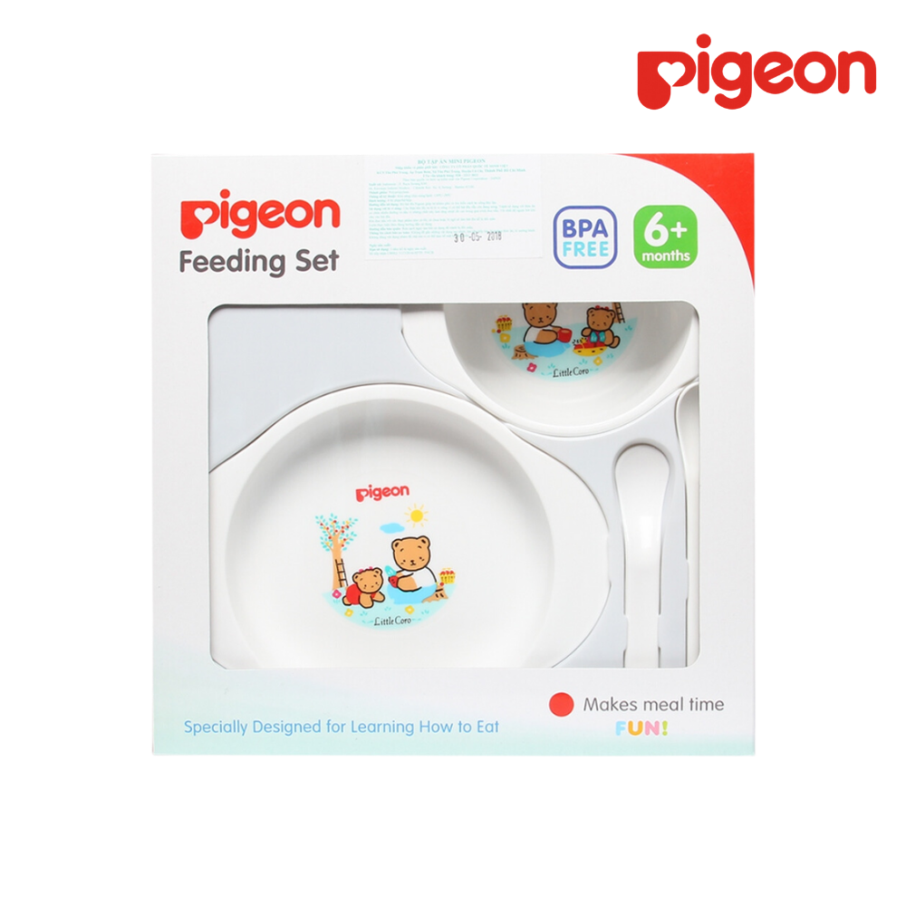 Bộ bát đĩa tập ăn Pigeon