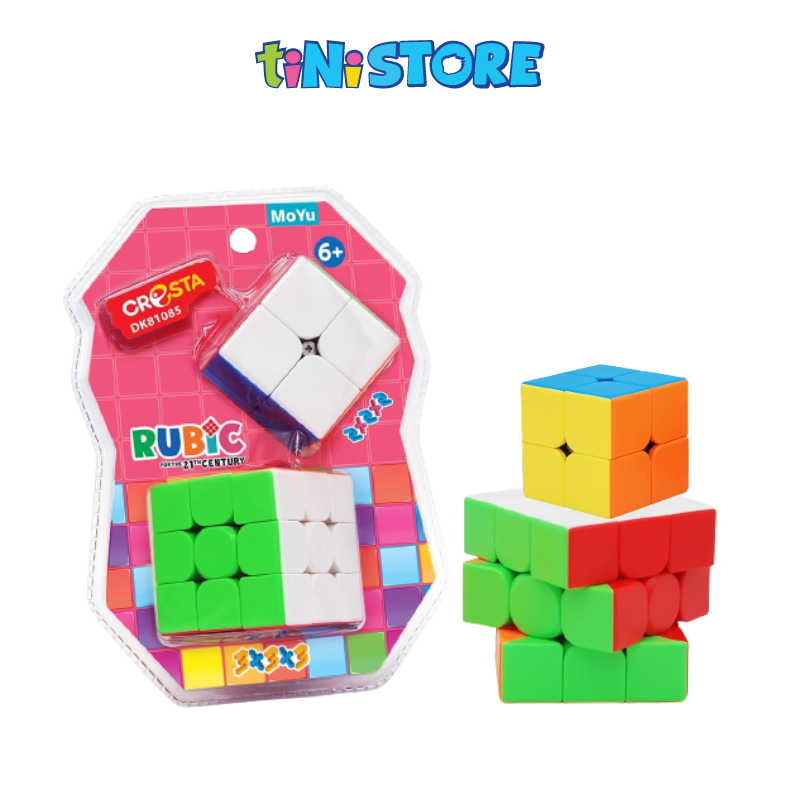 Rubic 3x3x3 kèm Rubic nhỏ 2x2x2 Cresta