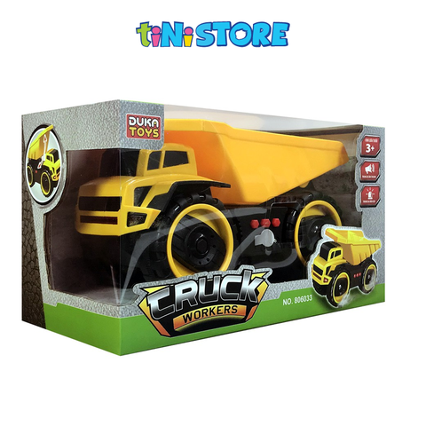  Đồ chơi xe ben công trình có nhạc, đèn Duka 