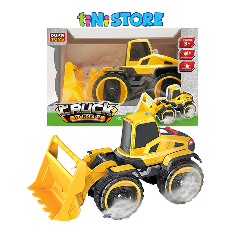 Đồ chơi xe xúc lật công trình có nhạc Duka