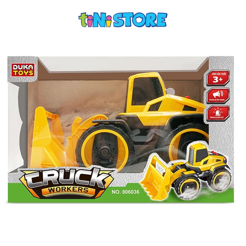  Đồ chơi xe xúc lật công trình có nhạc Duka 