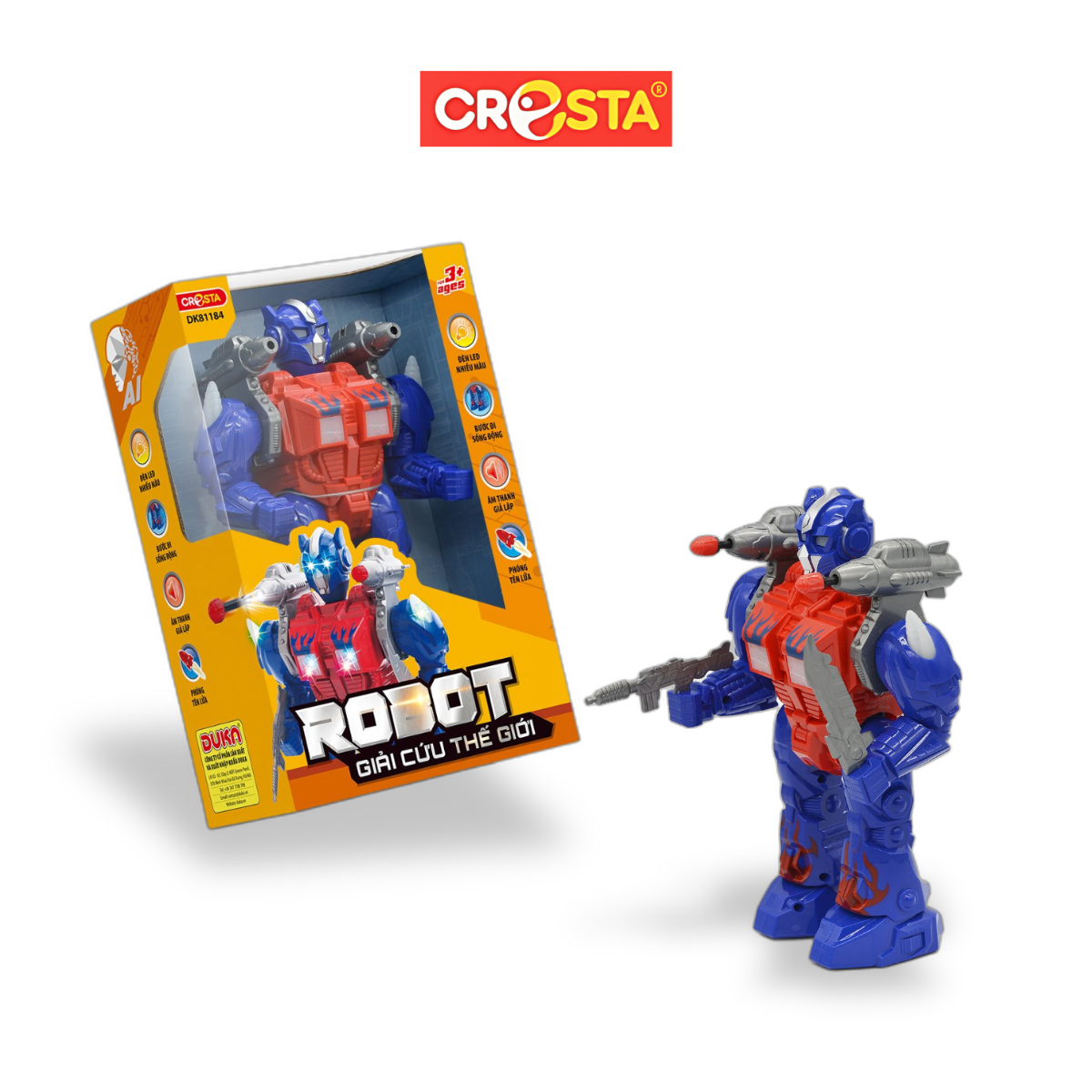 Đồ chơi Robot Giải cứu thế giới Cresta