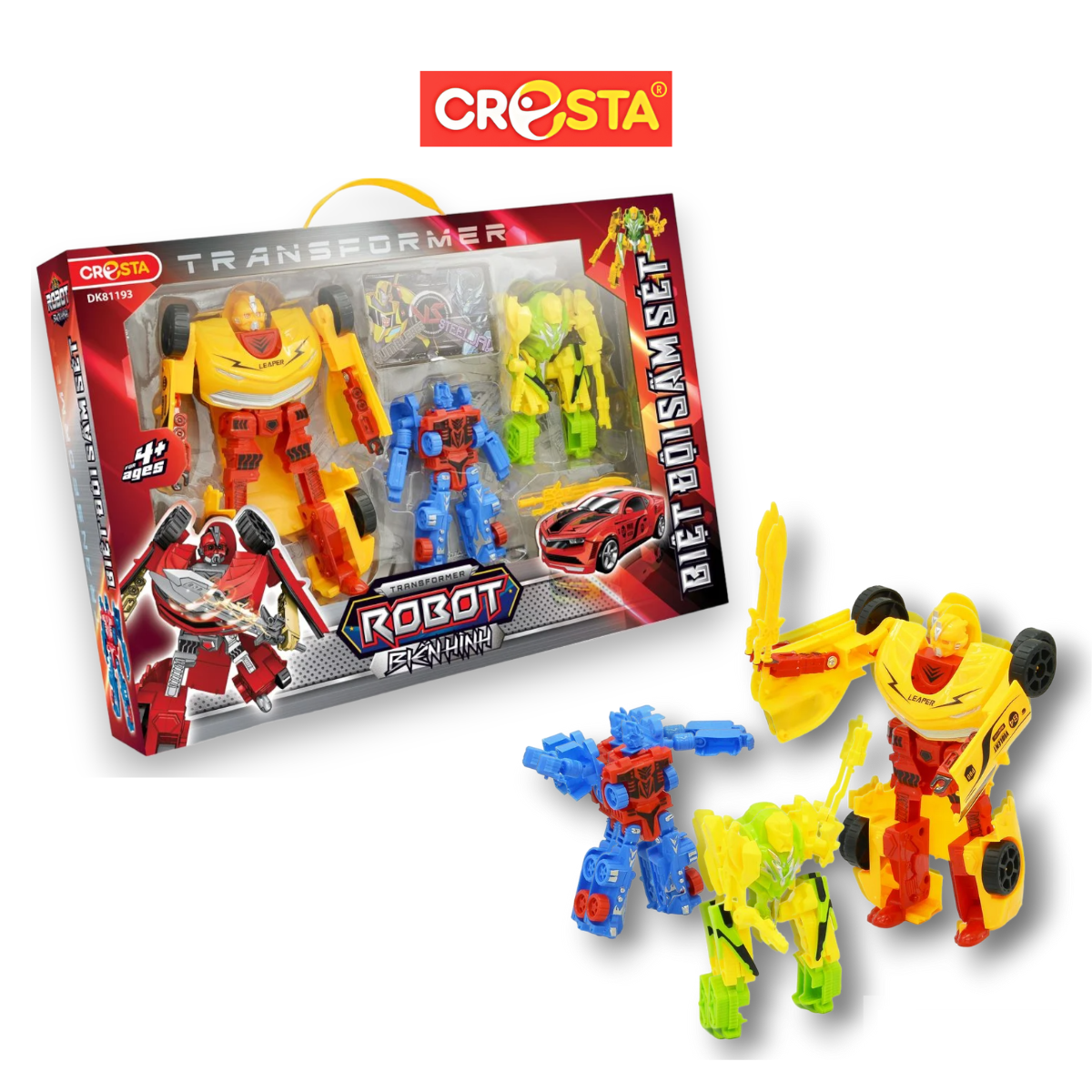 Đồ chơi Robot biến hình Biệt đội sấm sét Cresta