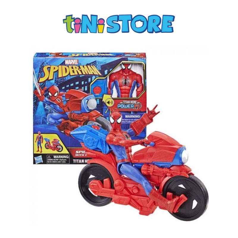 Đồ chơi người nhện TiTan Spiderman và Siêu Xe mô tô - Chính Hãng –  