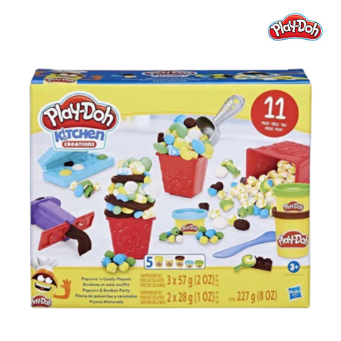  Bộ đồ chơi đất nặn làm bắp rang và kẹo Play-Doh 