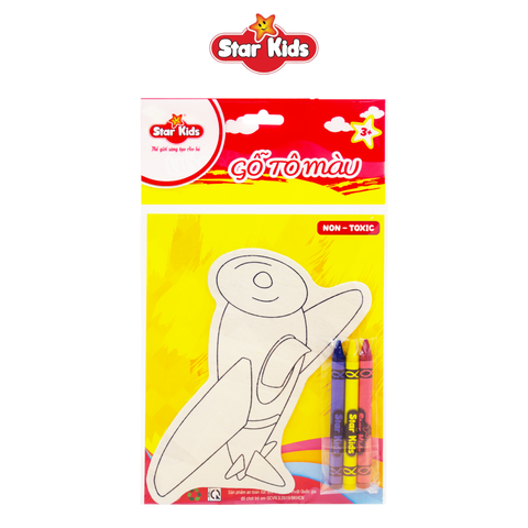  Gỗ tô màu máy bay chiến đấu Star Kids 