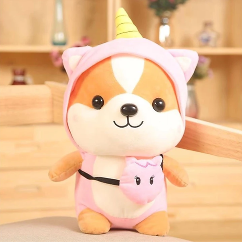  Đồ chơi thú bông sóc hồng đội nón 25cm Value toys 