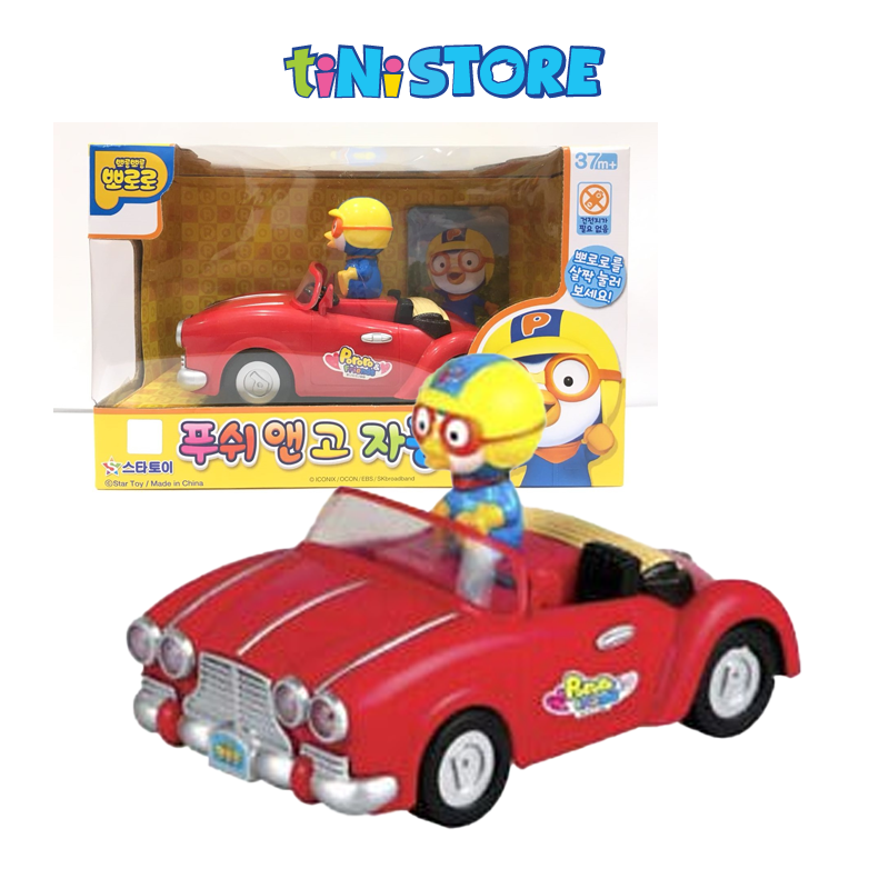 ĐỒ CHƠI PORORO PUSH AND GO CAR ( RED/ BLUE) PRM210390