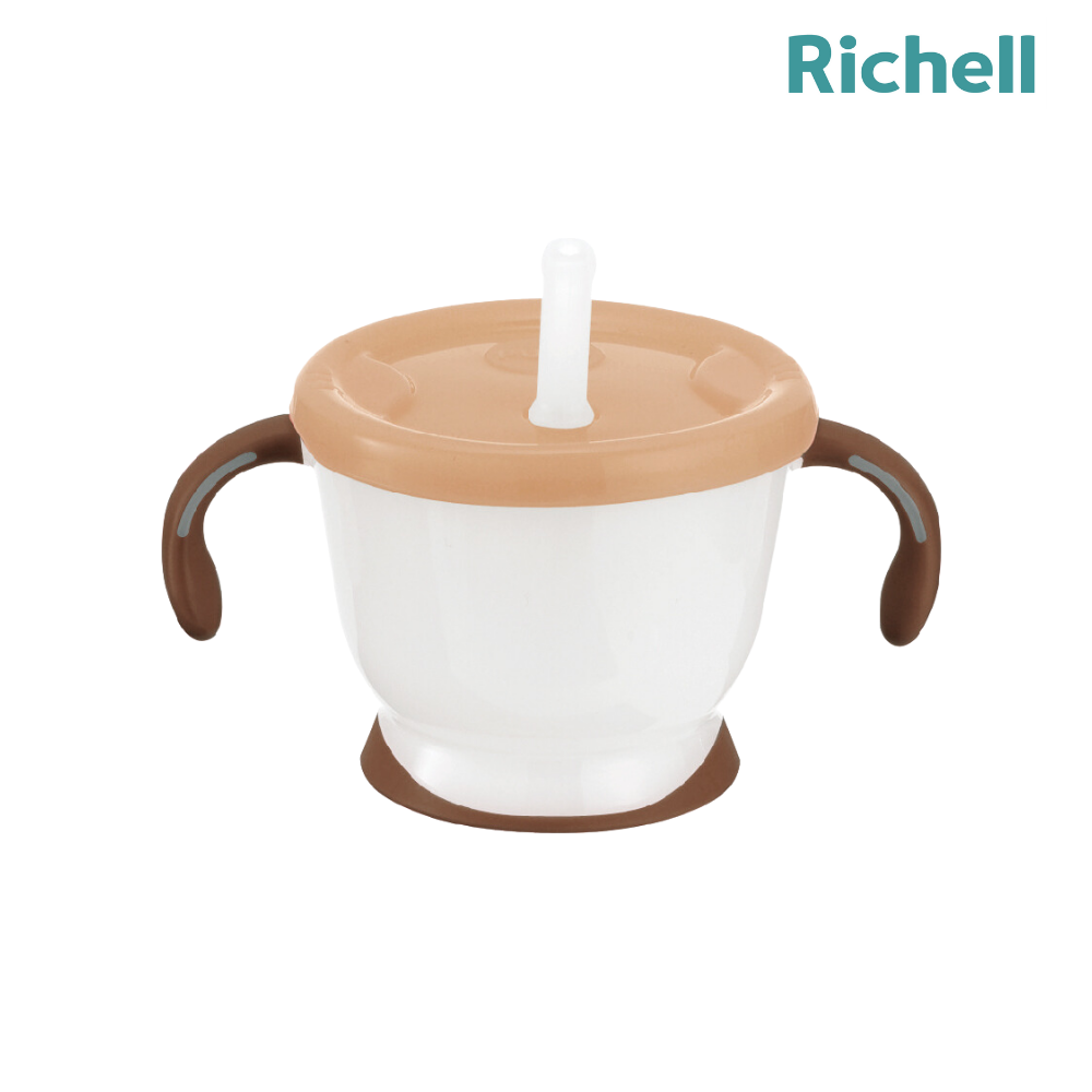 Cốc tập uống 3 giai đoạn (Nâu trái đất) Richell