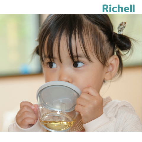  Cốc tập uống 3 giai đoạn Richell (Xanh) 