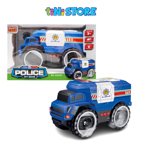  Xe cảnh sát kết hợp ánh sáng và âm thanh Duka 