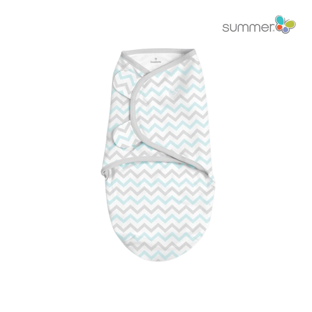 Chăn quấn Teal Chevron S/M