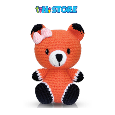  Thú bông len Bobicraft Cáo cái ngồi màu cam 